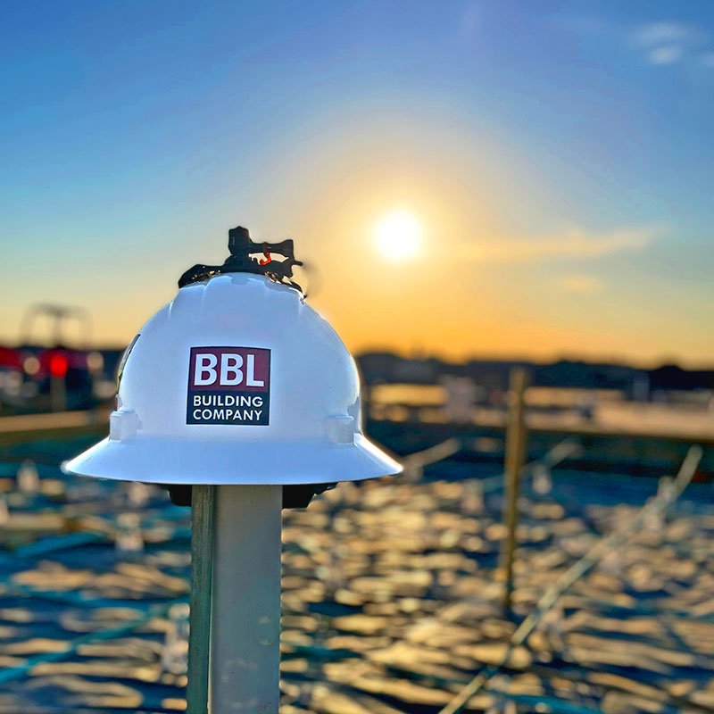 Safety Helmet Safety - BBL Safety Helmet with sunset in the background